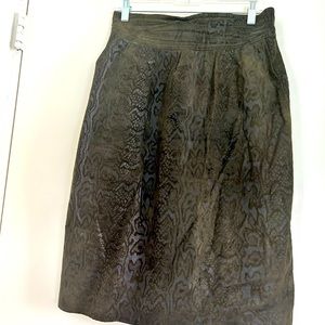 Escada embossed leather skirt